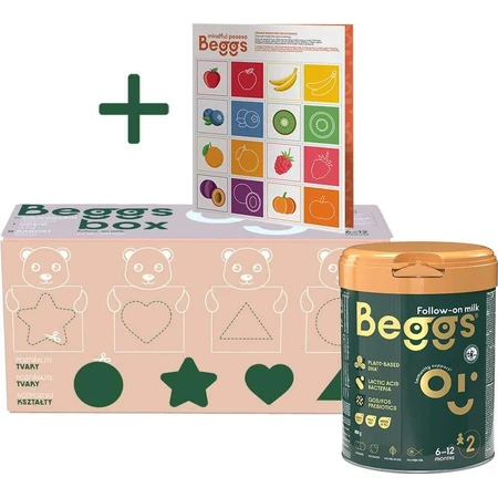 Молоко для последующего приема Beggs 2, коробка Beggs + pexeso 3×800 г, молоко для последующего приема: цены и характеристики