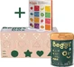 Молоко для последующего приема Beggs 2, коробка Beggs + pexeso 3×800 г, молоко для последующего приема