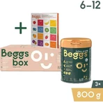 Молоко для последующего приема Beggs 2, коробка Beggs + pexeso 3×800 г, молоко для последующего приема: цены и характеристики