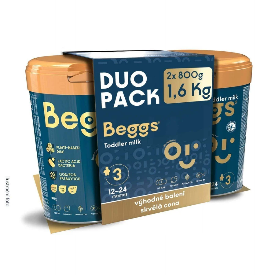 Молоко для последующего приема Beggs 2, коробка Beggs + pexeso 3×800 г, молоко для последующего приема: цены и характеристики