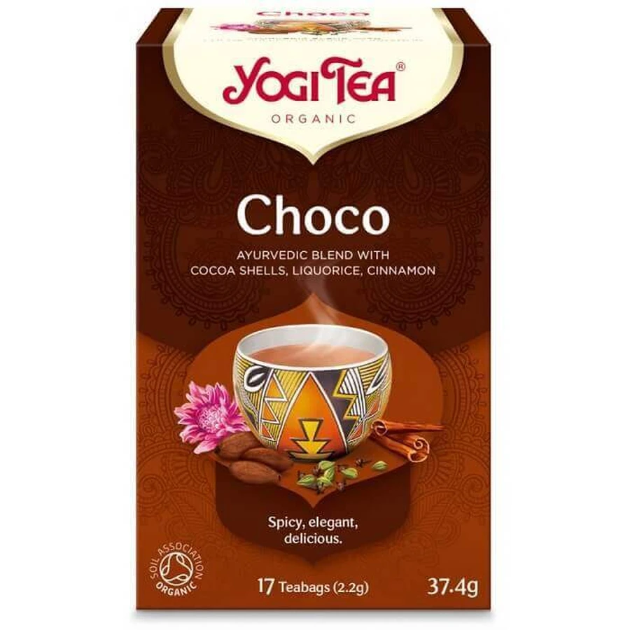 Фіточай Yogi Tea Choco органічний, фільтр-пакет 2.2 г, 17 шт.: ціни та характеристики
