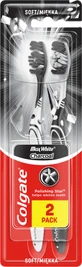 Colgate Зубна щітка Max White Charcoal Вугільна середня, 2 шт.
