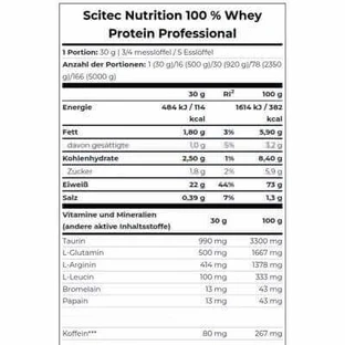 Протеиновый порошок Whey Protein Professional, шоколад, 2350 г, Scitec Nutrition
