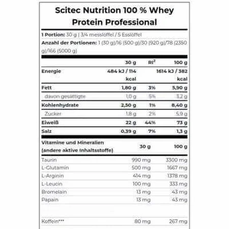Протеиновый порошок Whey Protein Professional, шоколад, 2350 г, Scitec Nutrition: цены и характеристики