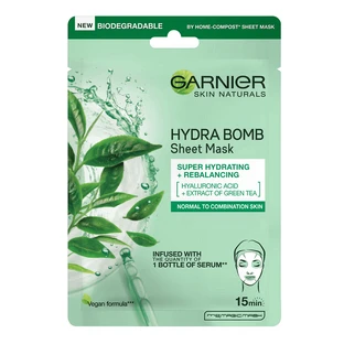 Салфетки Hydra Bomb Skin Naturals Hydra Bomb Green Tea, 28 г, Garnier