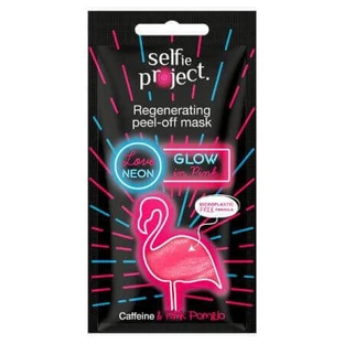 Регенерирующая отшелушивающая маска Neon Glow in Pink, 10 мл, Selfie Project