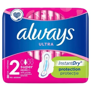 Прокладки Always Ultra Super 2, 5 крапель, 8 шт.