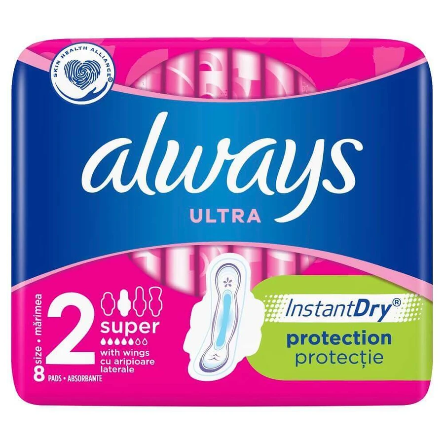 Прокладки Always Ultra Super 2, 5 крапель, 8 шт.: ціни та характеристики