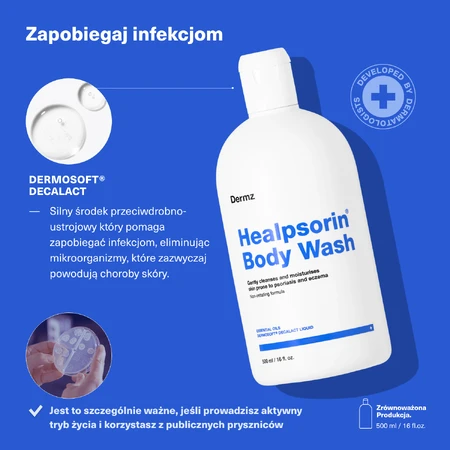 Dermz Healpsorin el для мытья лица и тела при экземе и АД, 500 мл: цены и характеристики