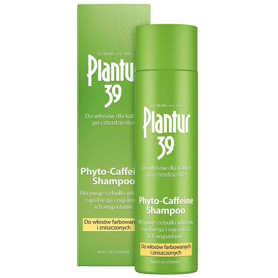 Plantur 39 Фіто-кофеїн, шампунь для фарбованого та пошкодженого волосся, 250 мл: ціни та характеристики