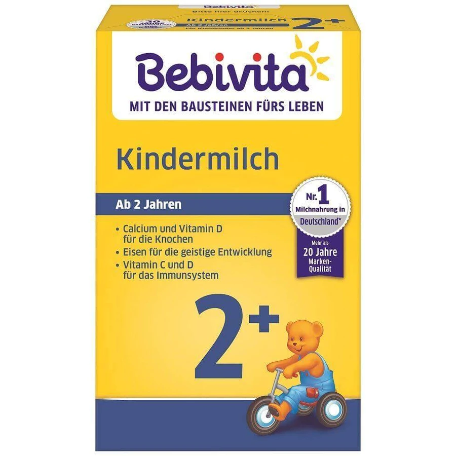 Bebivita Junior 2+ Нерастворимый молочный напиток из Великобритании. 2. год 500 г: цены и характеристики