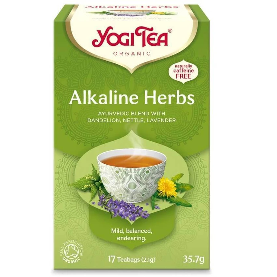 Органический щелочной травяной чай, 17 пакетиков, Yogi Tea: цены и характеристики