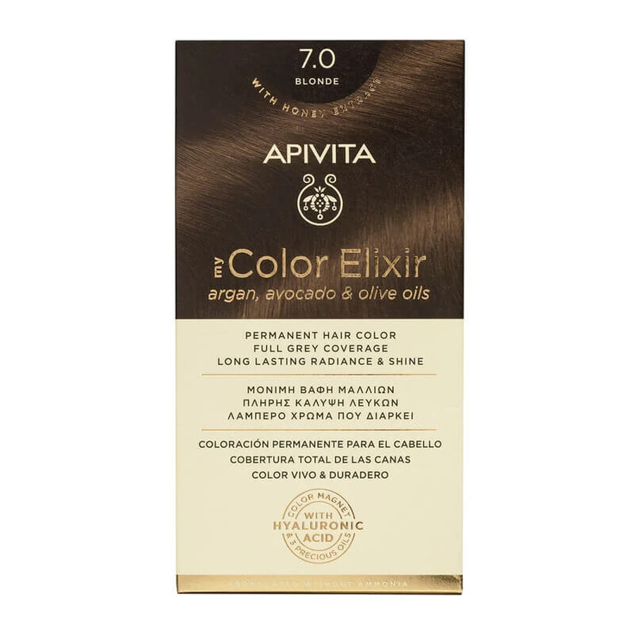 Краска для волос My Color Elixir, оттенок 7.0, Apivita: цены и характеристики