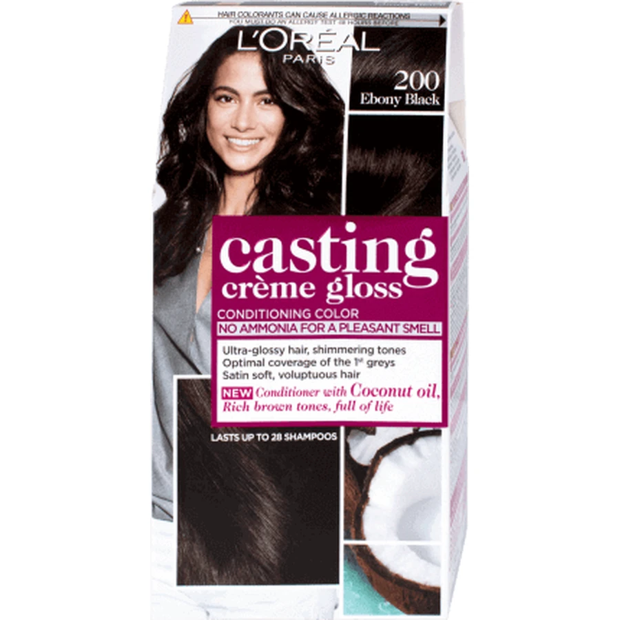 Loreal Paris CASTING CREME GLOSS CASTING CREME GLOSS Цвет pr 200 эбеново-черный, 1 шт.: цены и характеристики