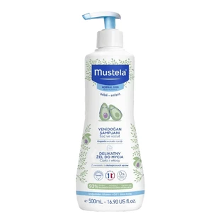 Шампунь-гель Mustela Bebe Gentle Cleansing Gel Hair and Body, делікатний, для дітей від народження, 500 мл