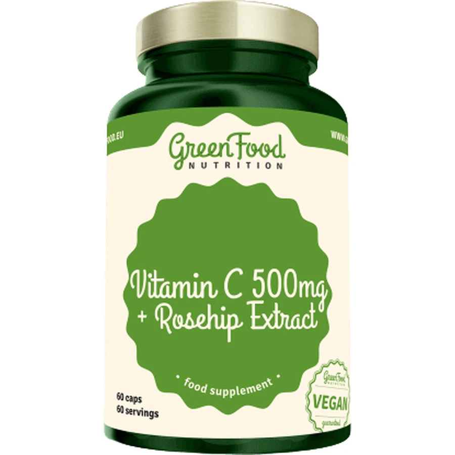 GreenFood Nutrition GreenFood Витамин C 500 + экстракт абрикоса 60 капсул: цены и характеристики
