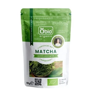 Матча (зелений чай) органічний порошок, 60г, Obio