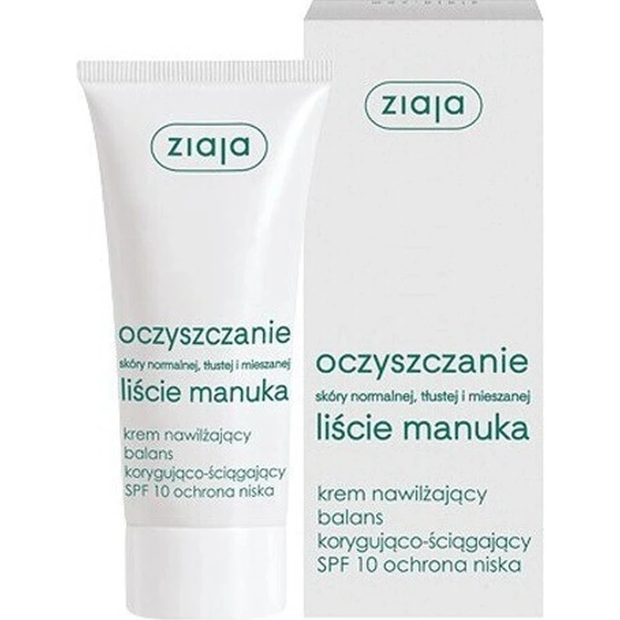 Ziaja Manuka - денний крем нормалізуючий для жирної та комбінованої шкіри 12+ 1×50 мл, денний крем: ціни та характеристики