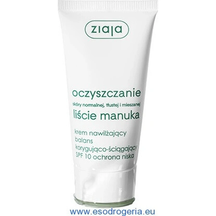Ziaja Manuka - денний крем нормалізуючий для жирної та комбінованої шкіри 12+ 1×50 мл, денний крем: ціни та характеристики