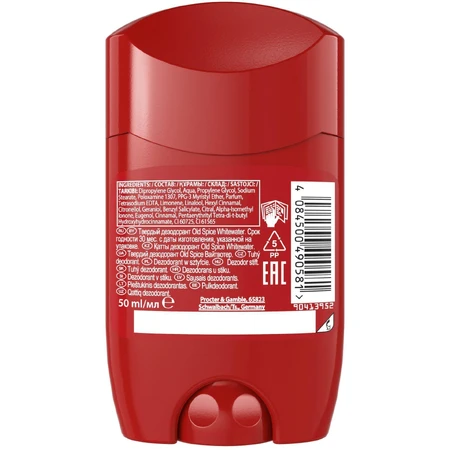 Old Spice Whitewater Твердый дезодорант со свежим ароматом 50 мл: цены и характеристики