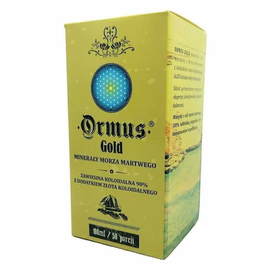Ormus Gold Mineray из соли Мертвого моря с коллоидным золотом Ormus gold silver platinum chromium 100 мл: цены и характеристики