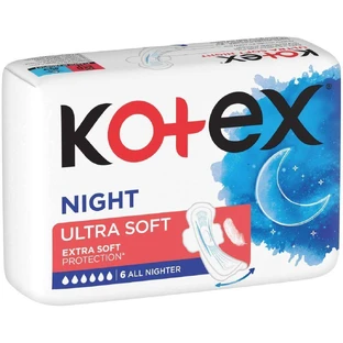 Kotex® Ultra SOFT Night 6 шт