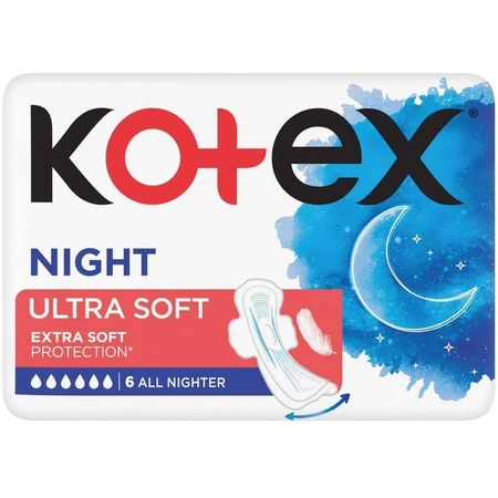 Kotex® Ultra SOFT Night 6 шт: цены и характеристики