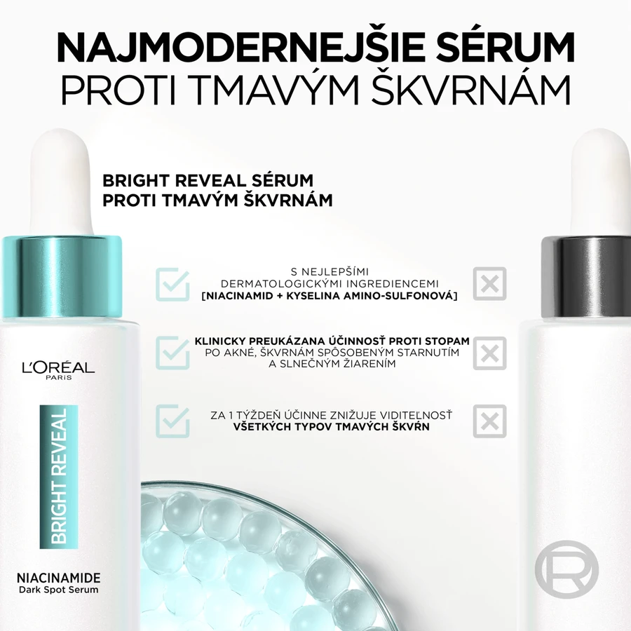 L'Oréal Paris Bright Reveal Сироватка проти темних плям з ніацинамідом 30 мл: ціни та характеристики