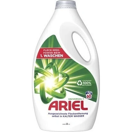 ARIEL GEL 3L / 60PD BRILLIANT CLEAN UNIVERSAL+ 1×3000 мл, гель для стирки: цены и характеристики