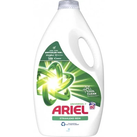 ARIEL GEL 3L / 60PD BRILLIANT CLEAN UNIVERSAL+ 1×3000 мл, гель для стирки: цены и характеристики