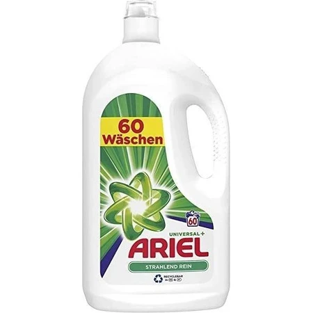 ARIEL GEL 3L / 60PD BRILLIANT CLEAN UNIVERSAL+ 1×3000 мл, гель для стирки: цены и характеристики