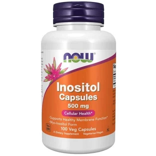Now Foods Інозитол, інозитол 500 мг, 100 вегетаріанських капсул