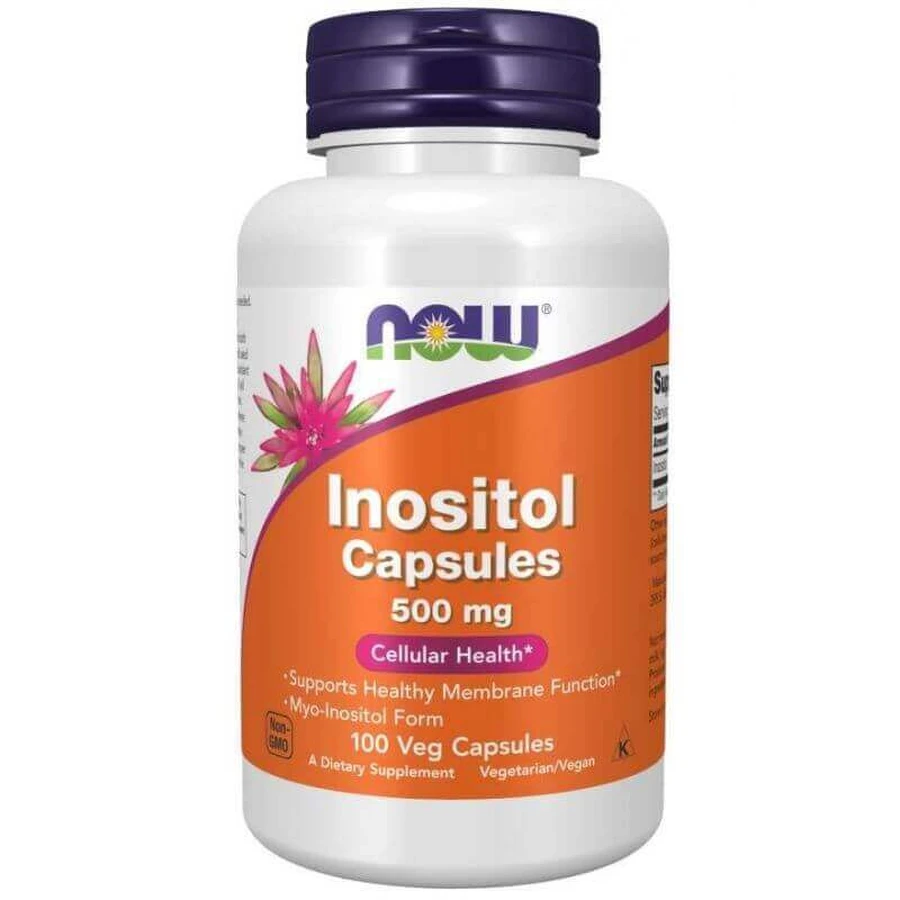 Now Foods Інозитол, інозитол 500 мг, 100 вегетаріанських капсул: ціни та характеристики