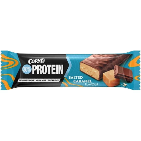 Corny Protein 30% протеїновий батончик солона карамель 50 г: ціни та характеристики