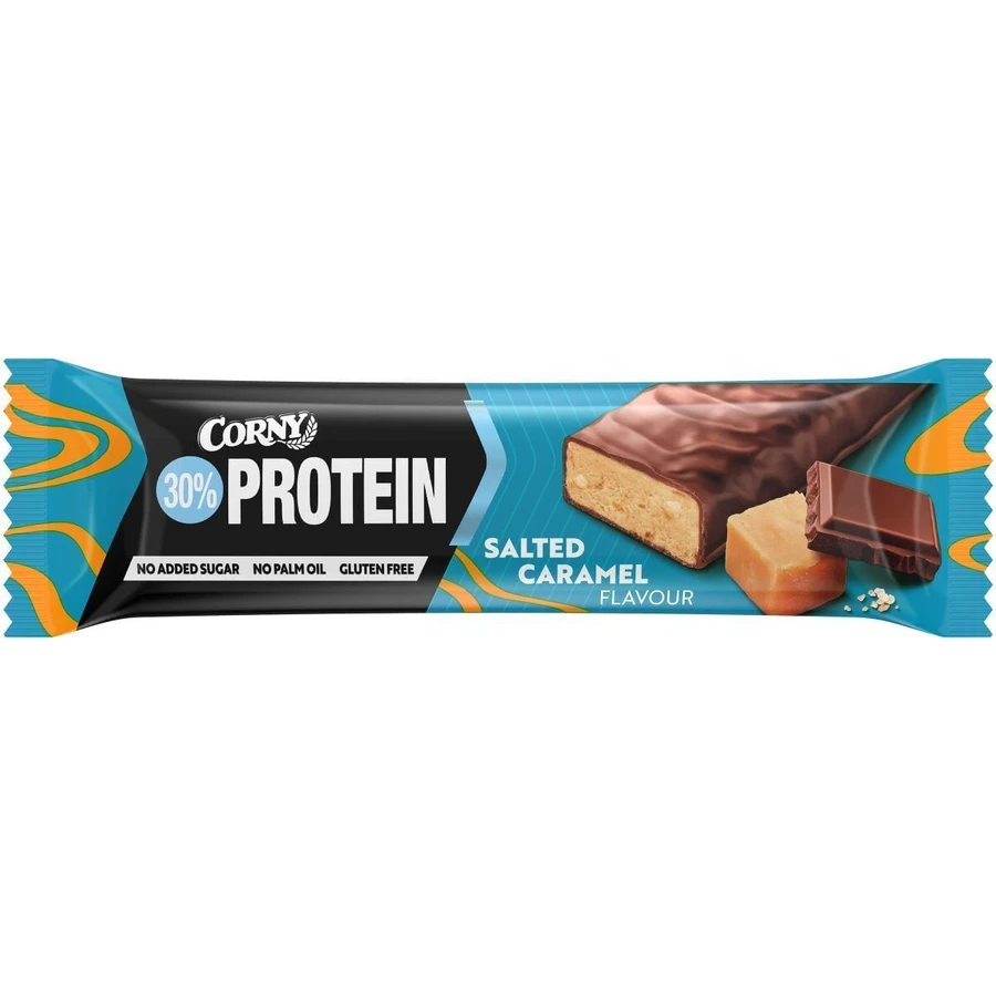 Corny Protein 30% протеїновий батончик солона карамель 50 г: ціни та характеристики