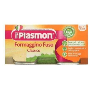Сыр Формаджино гомогенизированное пюре, +4 месяца, 2x 80 г, Plasmon