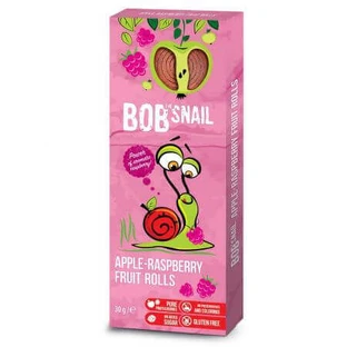 Рулет натуральний яблучно-малиновий, 30 г, Bob Snail