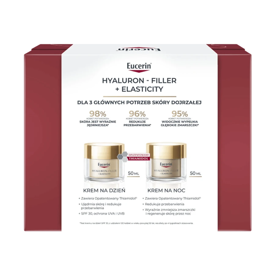 Набір Eucerin Hyaluron-Filler + Elasticity, денний крем, 50 мл + нічний крем, 50 мл: ціни та характеристики