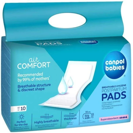 Canpol babies Суперабсорбирующие послеродовые вощины, 10 шт.: цены и характеристики