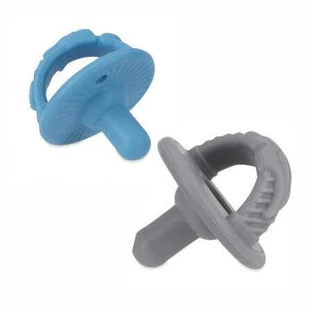 Силіконова 3D-пустушка, 0 місяців+, різні кольори, 2 шт, Nuby