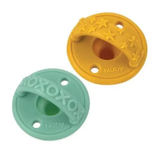 Пустушка Nuby 3D силіконова, з 0 місяців, різні кольори, 2 шт.