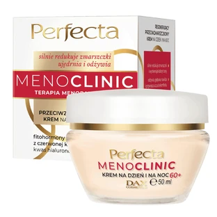 Perfecta Menoclinic, регенеруючий крем для обличчя проти зморшок 60+, для денного та нічного застосування, 50 мл.