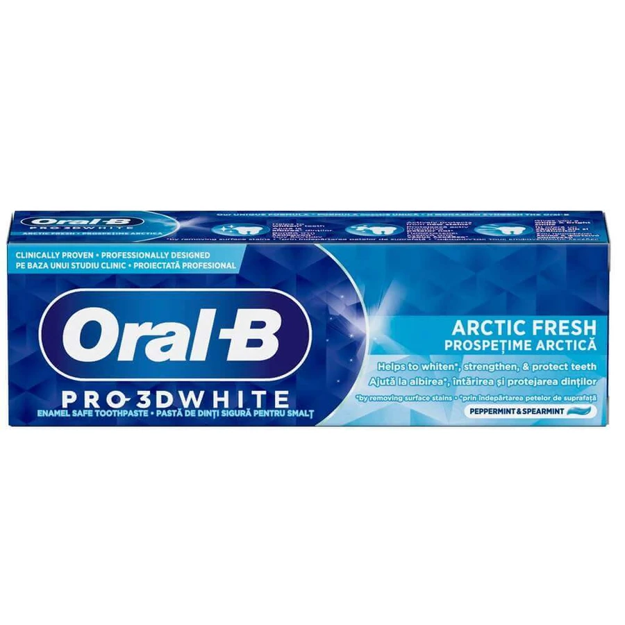 Зубная паста Pro 3D White Арктическая свежесть, 75 мл, Oral-B: цены и характеристики