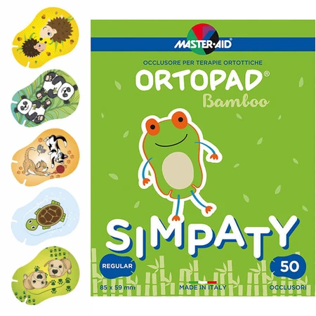 Глазной пластырь Pietrasanta Pharma Ortopad Simpaty Master-Aid, Regular, детский, 85x59 мм, 50 шт.: цены и характеристики