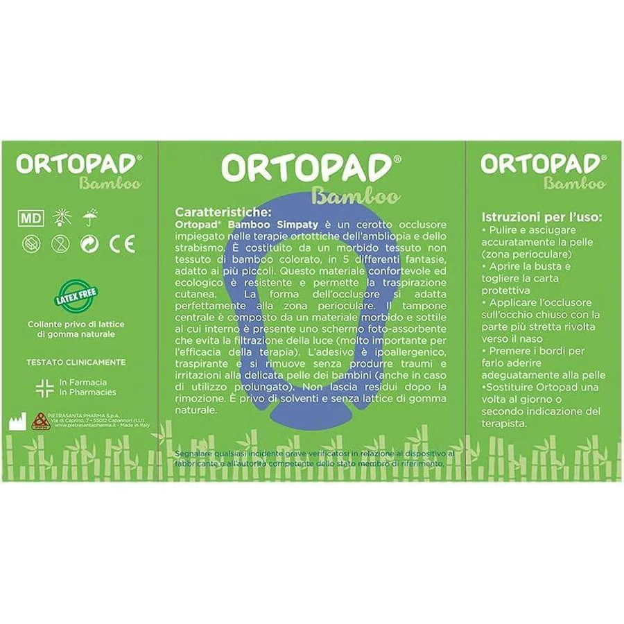 Глазной пластырь Pietrasanta Pharma Ortopad Simpaty Master-Aid, Regular, детский, 85x59 мм, 50 шт.: цены и характеристики