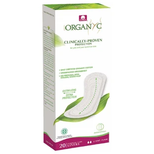 Organyc, гигиенические прокладки, ультратонкие, Extra Long, 20 шт.
