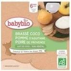 BABYBIO Десерт с кокосовым молоком - яблоко и груша (4x 85 г) 4×85 г: цены и характеристики