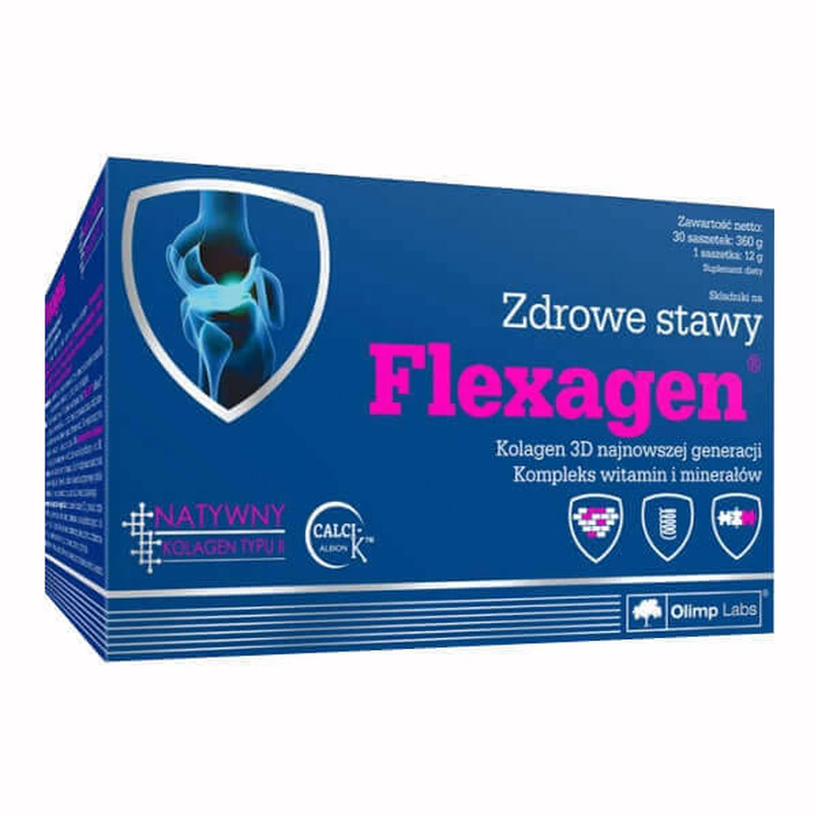 Olimp Flexagen, со вкусом малины, 12 г x 30 пакетиков: цены и характеристики