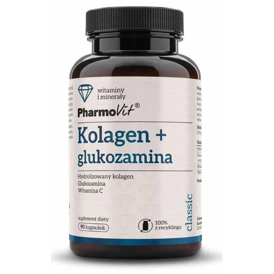 Колаген + глюкозамін 90 капсул Pharmovit Classic: ціни та характеристики