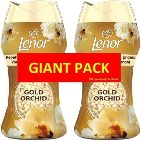Lenor Бисер 2 x 140 г Золотая орхидея 1×140 г, ароматизированный бисер для белья: цены и характеристики